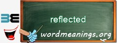 WordMeaning blackboard for reflected